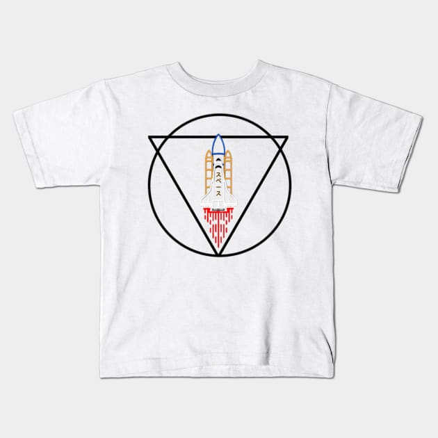 Spaceship Kids T-Shirt by WooleOwl